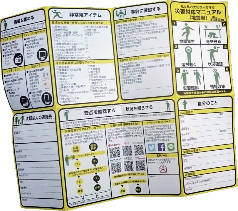災害対応マニュアル（地震編）1セット50枚入り | happygoods