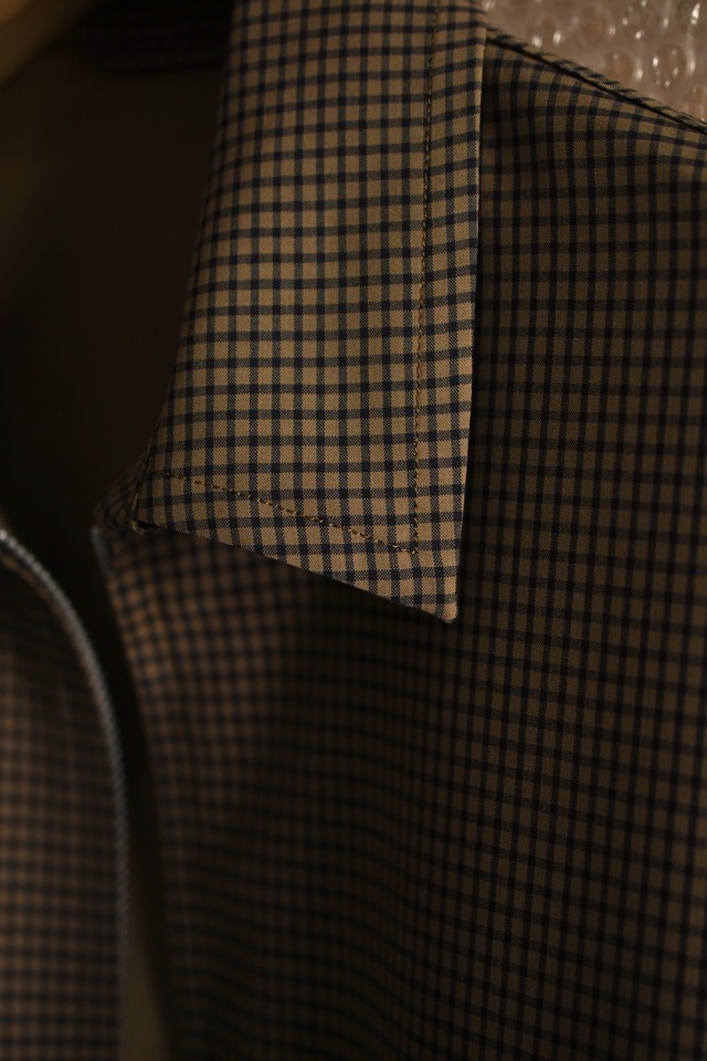 KAPTAIN SUNSHINE / Summer Wool Zip Blouson (Brown Plaid)