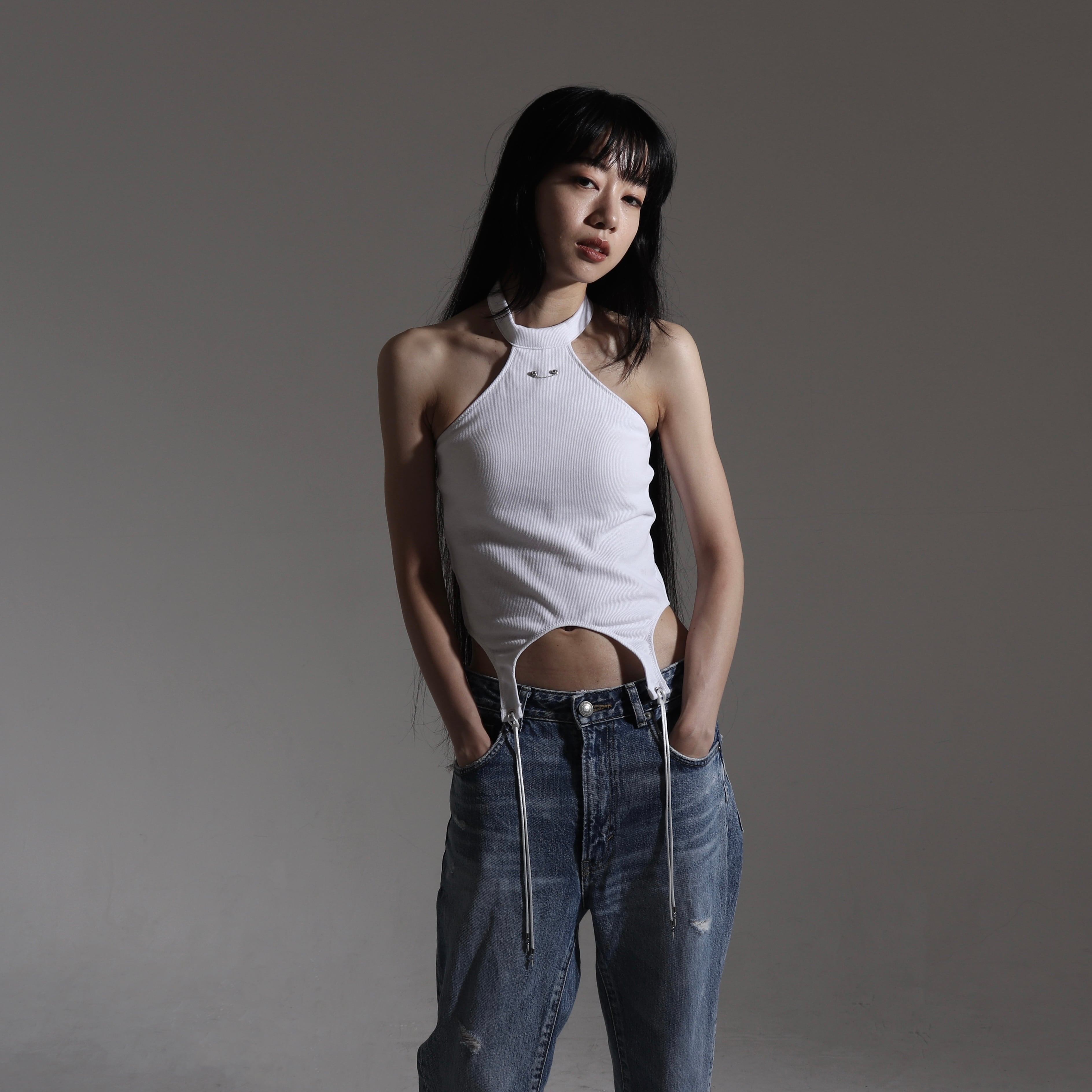 Icon garter tops -white- | SOMEICA