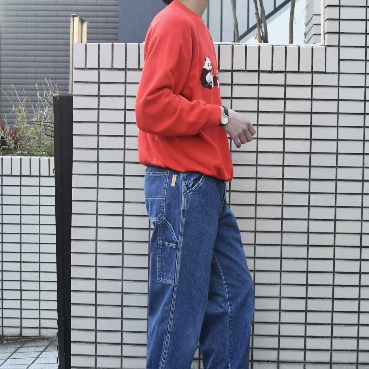 family pandas print sweat