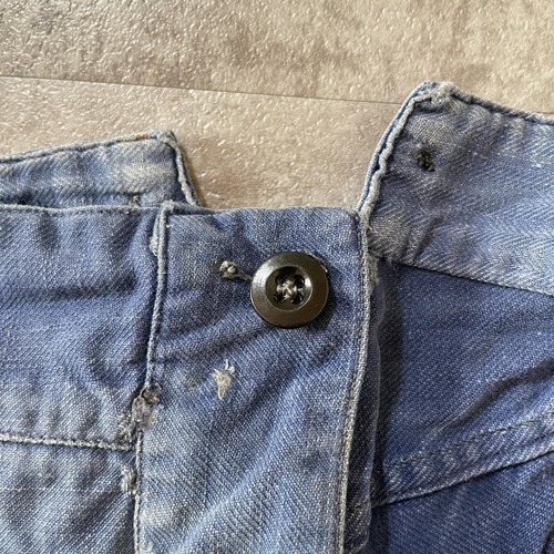 30-40s 針式シンチ フレンチワーク Metis リネン ショーツ W32 詳細写真9