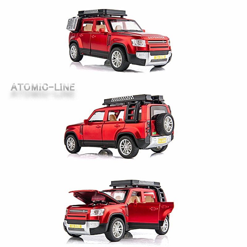 LAND ROVER ディフェンダー 110 ミニカー 1/32 全4色 ライト点灯