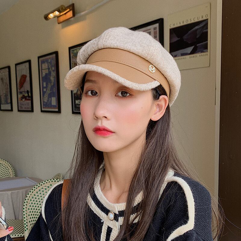 オータムウィンタースタンダードキャップ レトロ 帽子 秋物 冬物 ベレット ヘアアクセサリー ブラック・アイド・ピーズ66403493315