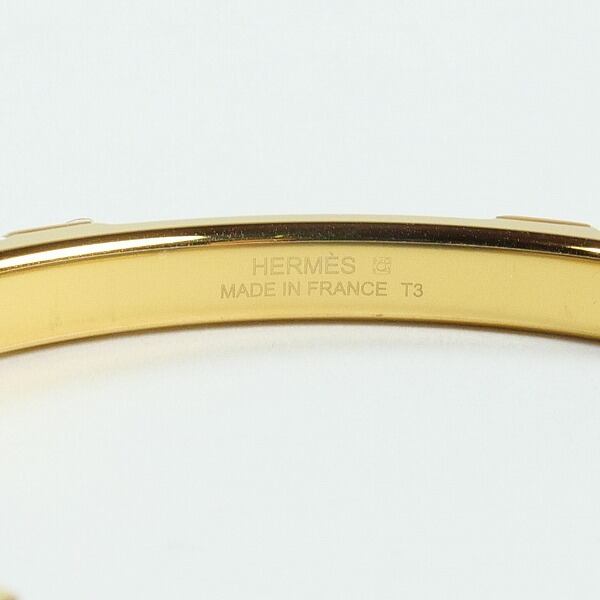 Size【3】 HERMES エルメス BRACELET JONC ATHENA アテナ NOIR T3