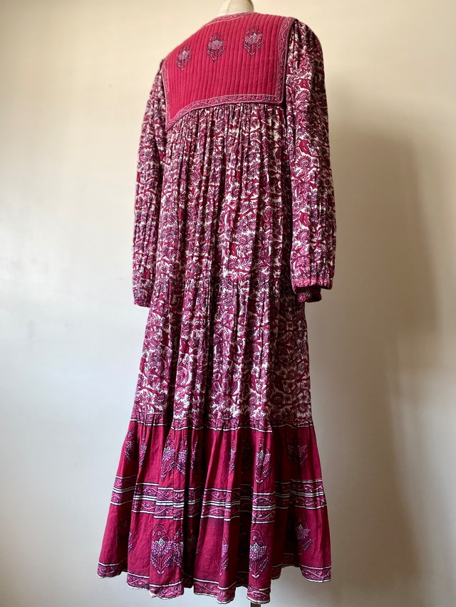 Indian Cotton Dress (RED)