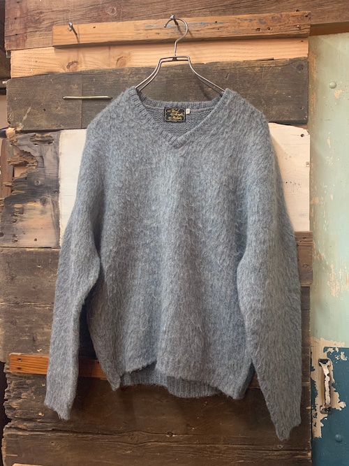 60's mohair v neck sweater