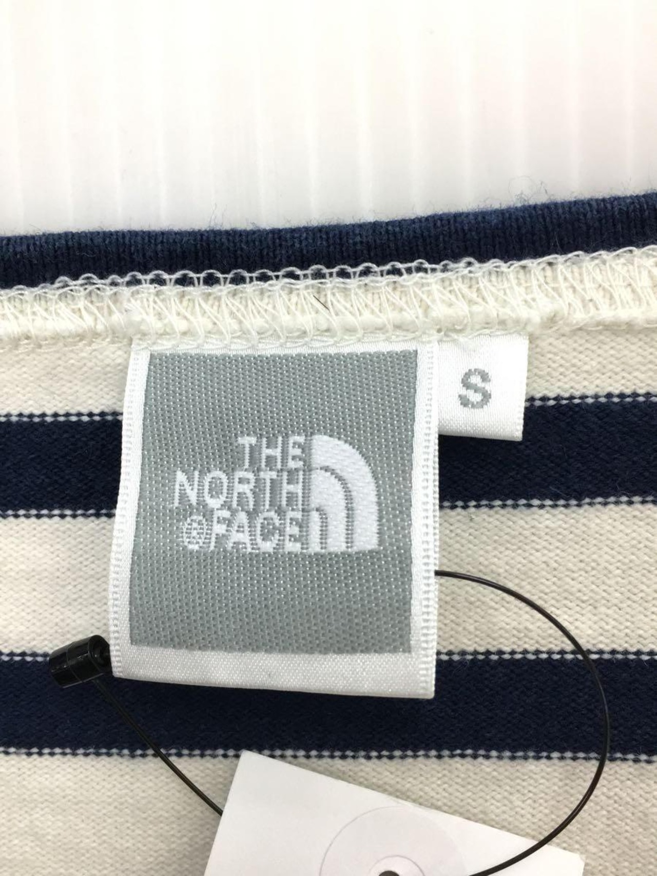 THE NORTH FACE(ザ・ノース・フェイス)ボーダー７分袖カットソー/アイボリー