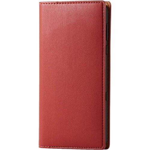 エレコム AQUOS R3 ケース 手帳型 RICERCA ソフトレザー イタリアブランドの滑らかで上質なソフトレザーを採用 design for AQUOS ロッソ PM-AQR3PLFYILRD 235