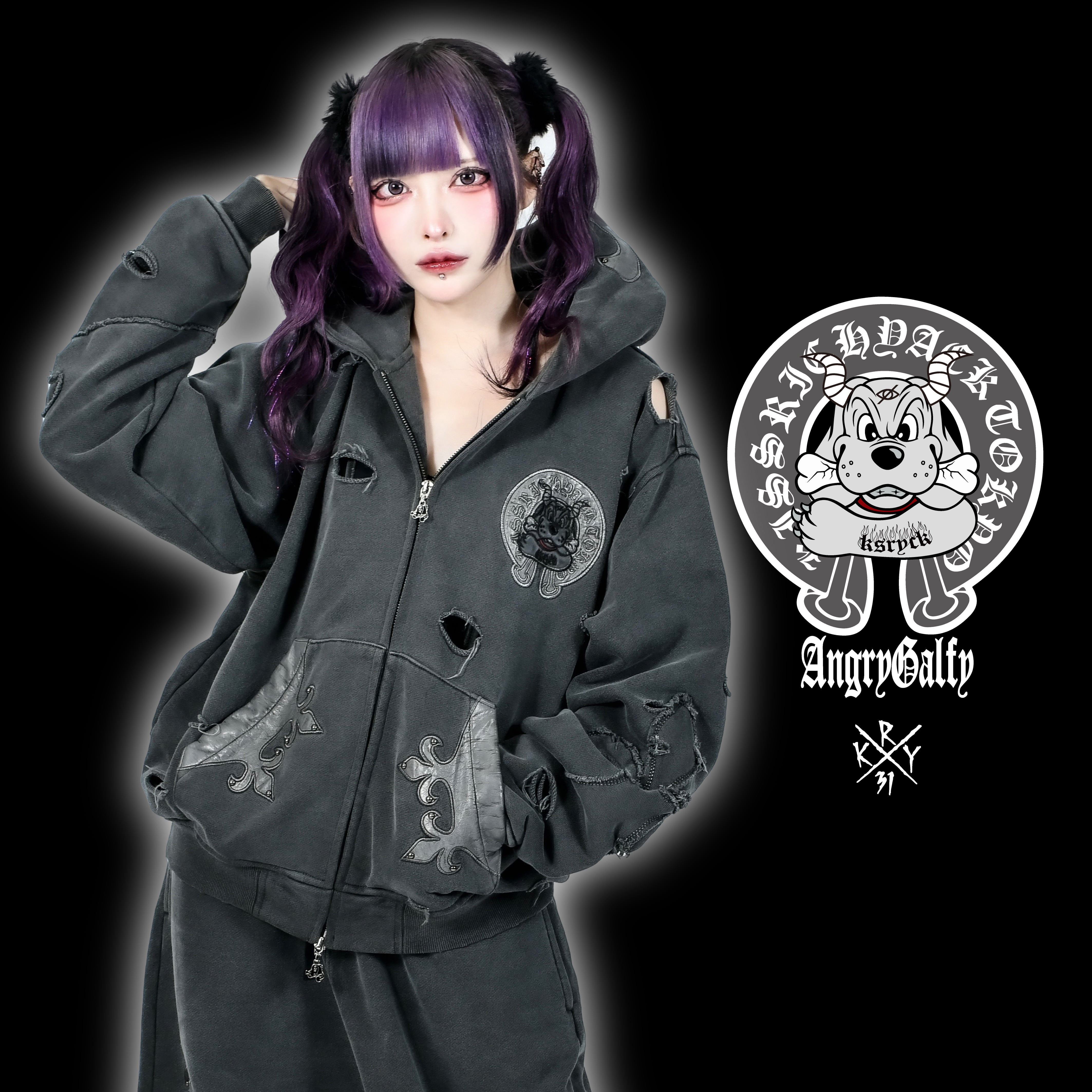 即納】「蹴威の百合の紋章パーカー」 | KRY clothing