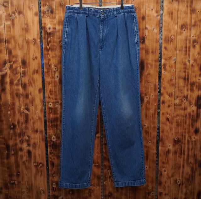 90s Polo Ralph Lauren デニムチノ チノパン W33/ラルフローレン polo chino
