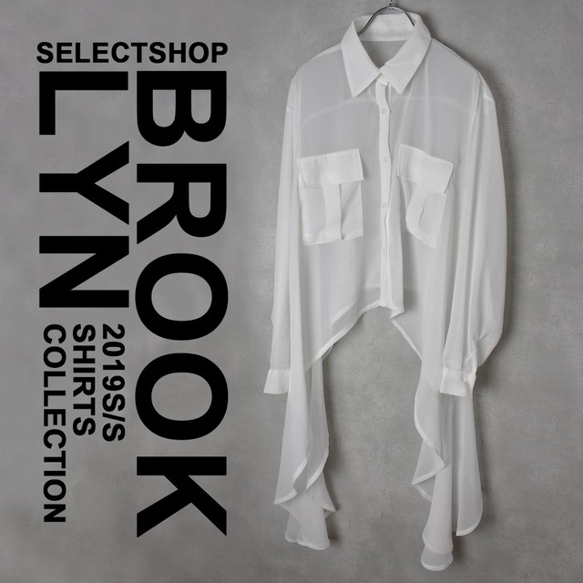 ★NEW★変形 white shirts blouse