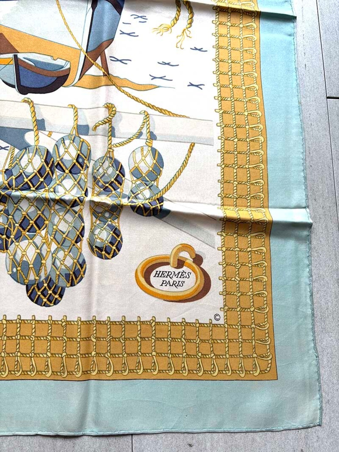 エルメス　スカーフカレ　Hermès　海のぶどう　Les Raisins de la Mer　1967年  12acdw38