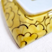 村田菜穂美作 青手虎文 15cm角皿(1枚)