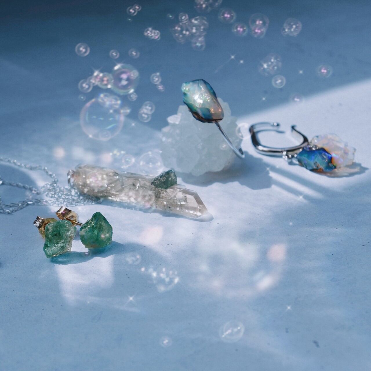 124 Emerald Song Collection】 パール 鉱物原石 シルバー925 124 Emerald Song Collection】 パール 鉱物原石 シルバー925