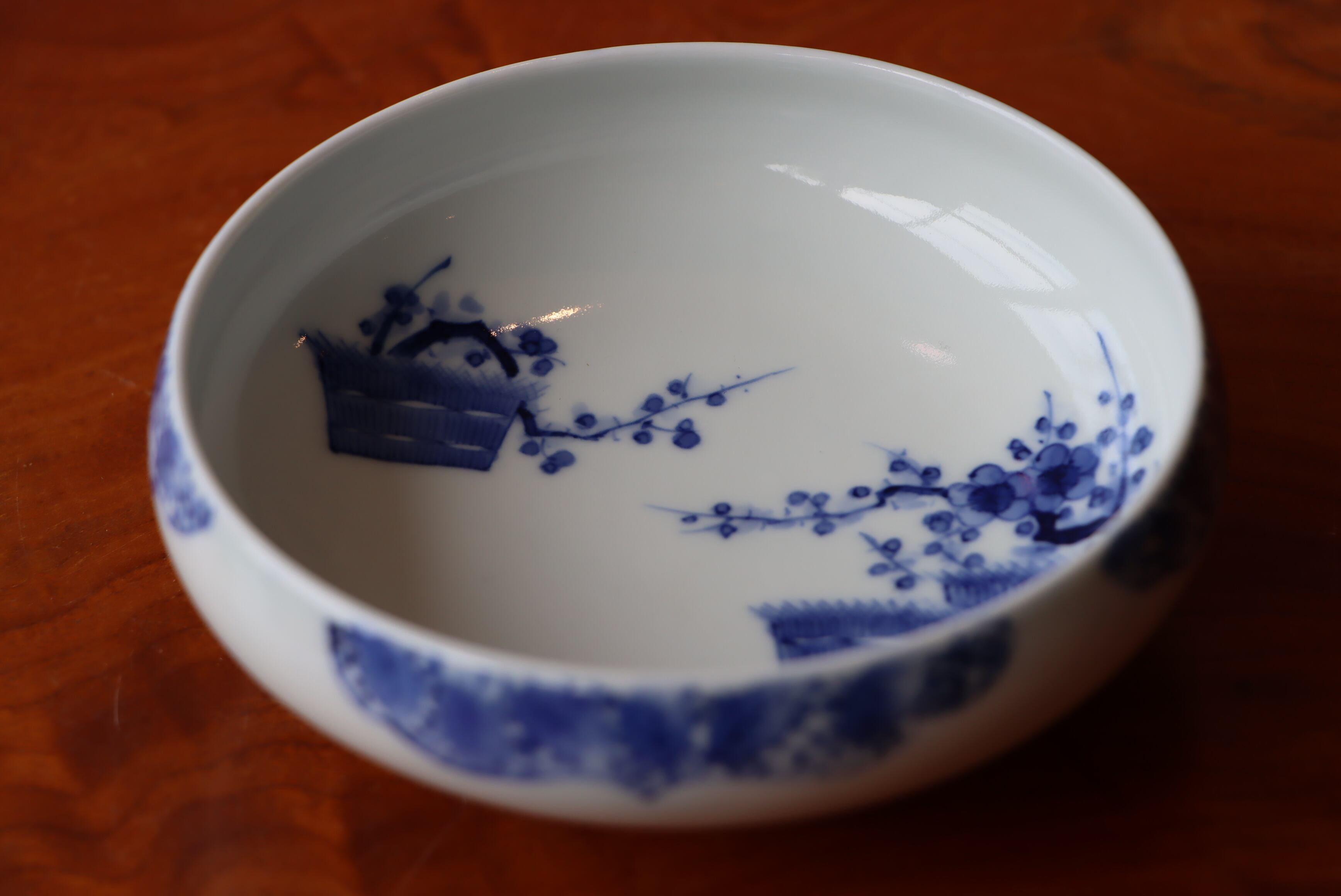 向付 平戸焼 染付 柴垣梅文 通りもの | (有)新原美術