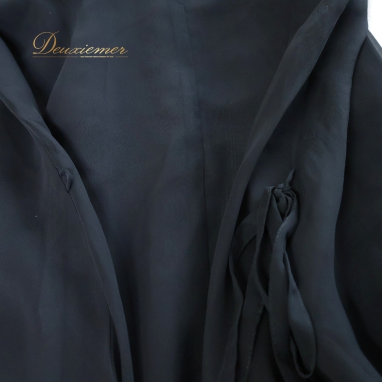 社交ダンス 衣装 スカート ブラック系 チャコットロイヤルダンスChacott ROYAL DANCE 黒 無地 シンプル 練習 レッスン 日本製 ダンス衣装 上品 透け感 オールブラック フリル シフォン