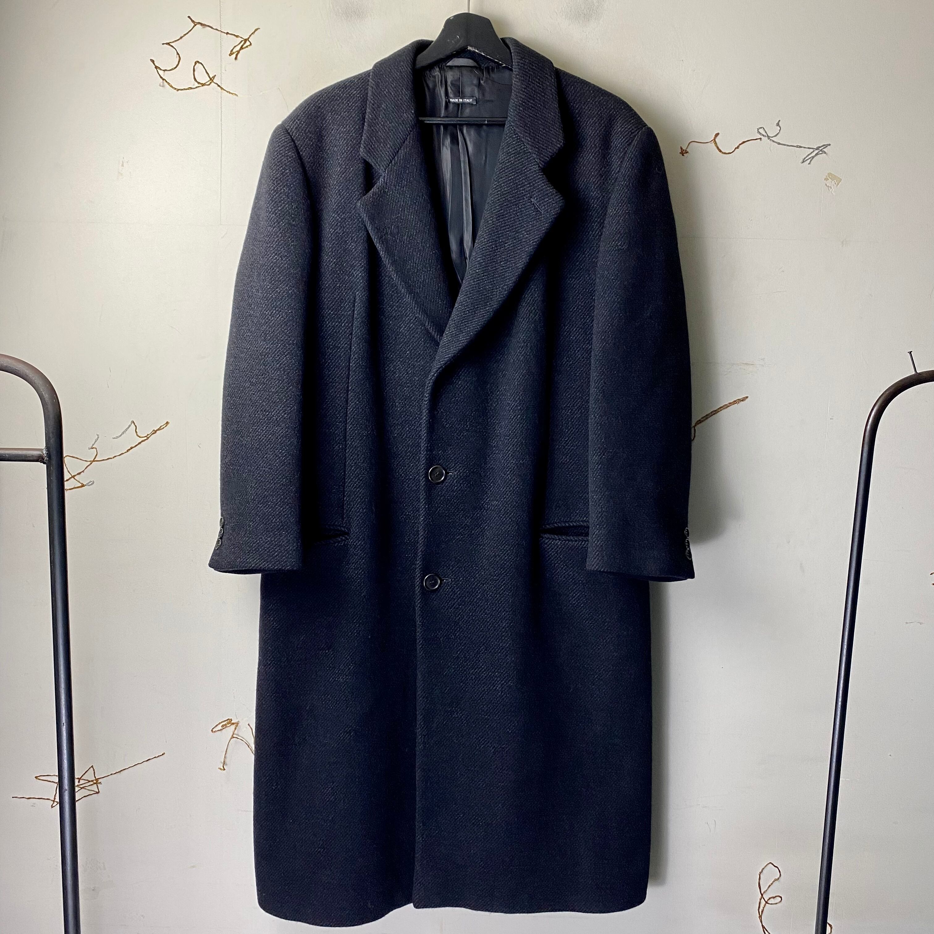 vintage GIORGIO ARMANI wool × cashmere chesterfield coat | NOIR ONLINE