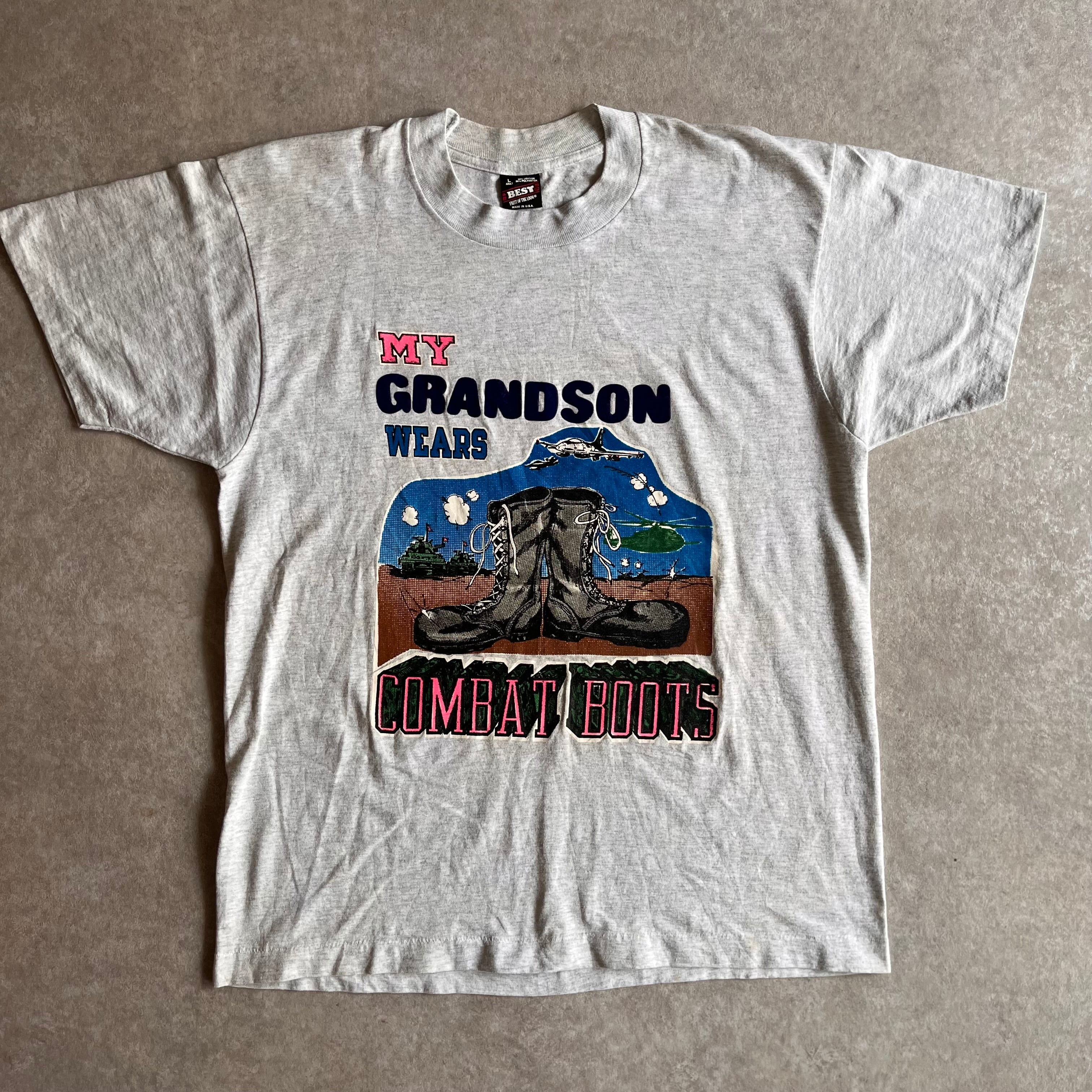 1990s FRUIT OF THE LOOM Tee L Made in USA H045