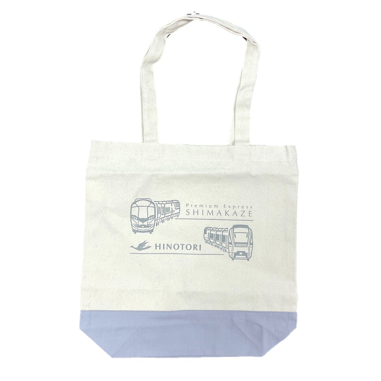トートバッグ ひのとり＆しまかぜ（グレー） | 近鉄グッズマート by KRE