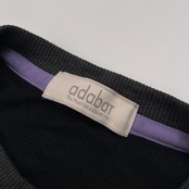 adabat アダバット BIG柄入り トレーナー シャツ サイズ 50 /チャコールグレー系×パープル/ゴルフ/ワールド/日本製/メンズ