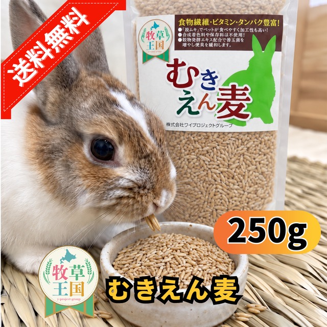 牧草王国 むきえん麦 250g