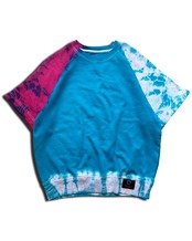 【数量限定 / セットアップ可】タイダイ半袖ラグランスウェットTシャツ Cotton Candy