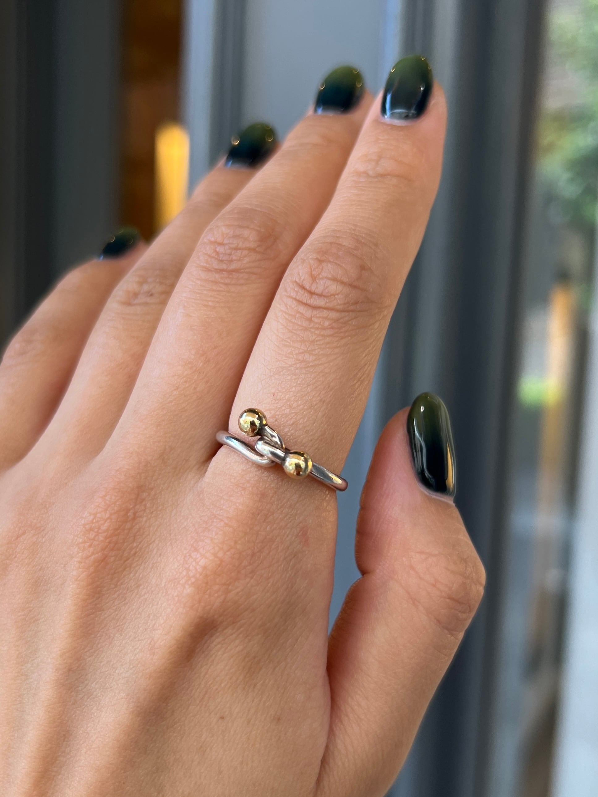 Tiffany 低く ヴィンテージ ツイスト キーリング 