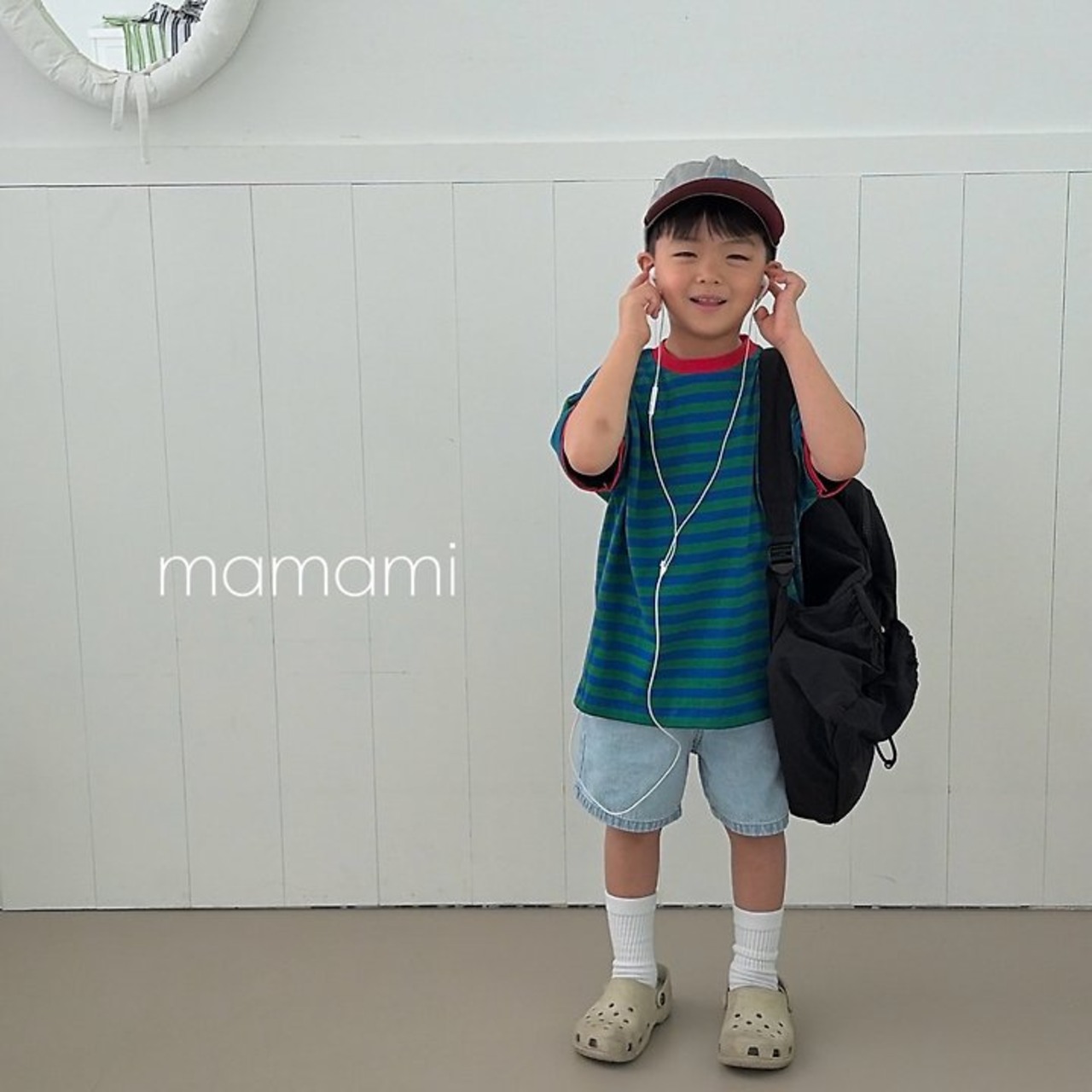 [mamami] Pop Striped Tee (JS/JM/JL) / [마마미] 팝단가라티 (JS/JM/JL)