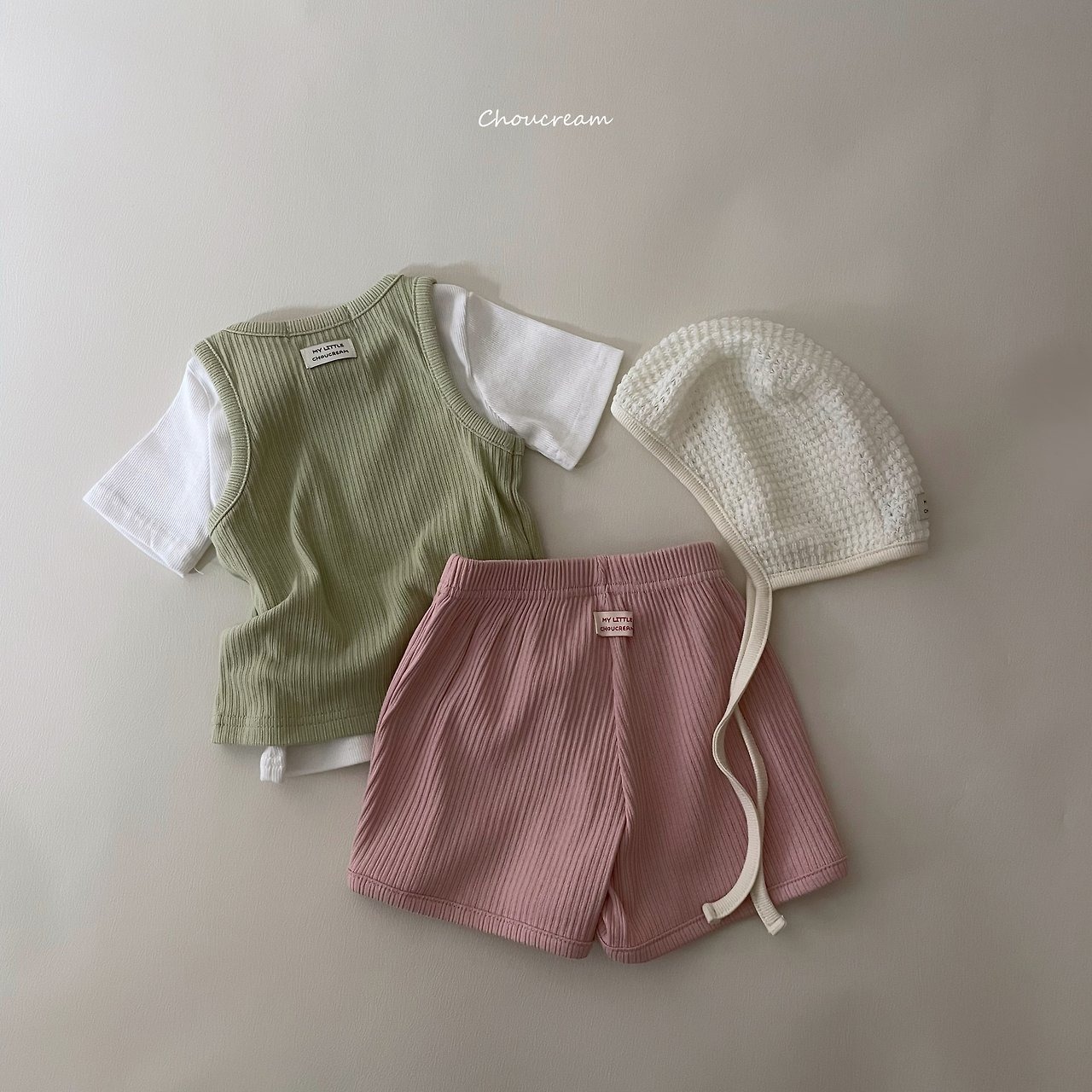 [choucream] Goljirabba Shorts / [슈크림] 골지랍바반바지