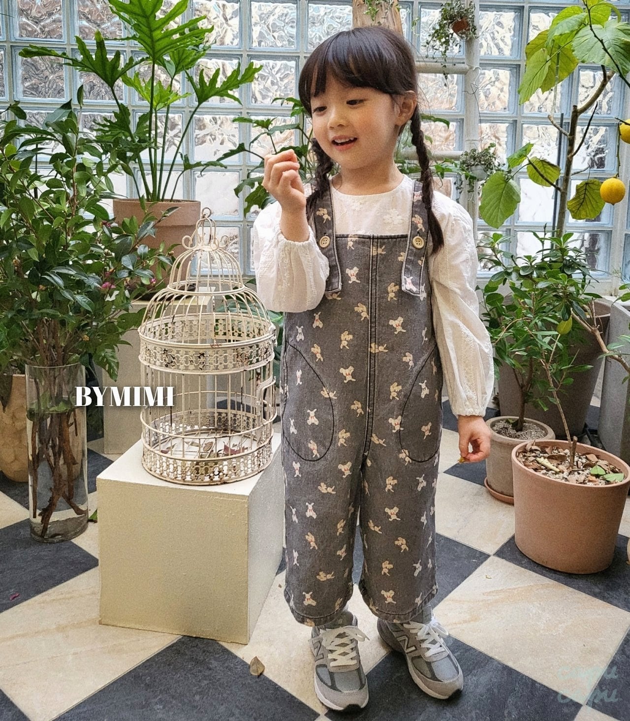 «sold out»«ジュニアサイズあり» By MiMi コットンオーバーオール 2colors | 子供服 capucapu powered by  BASE