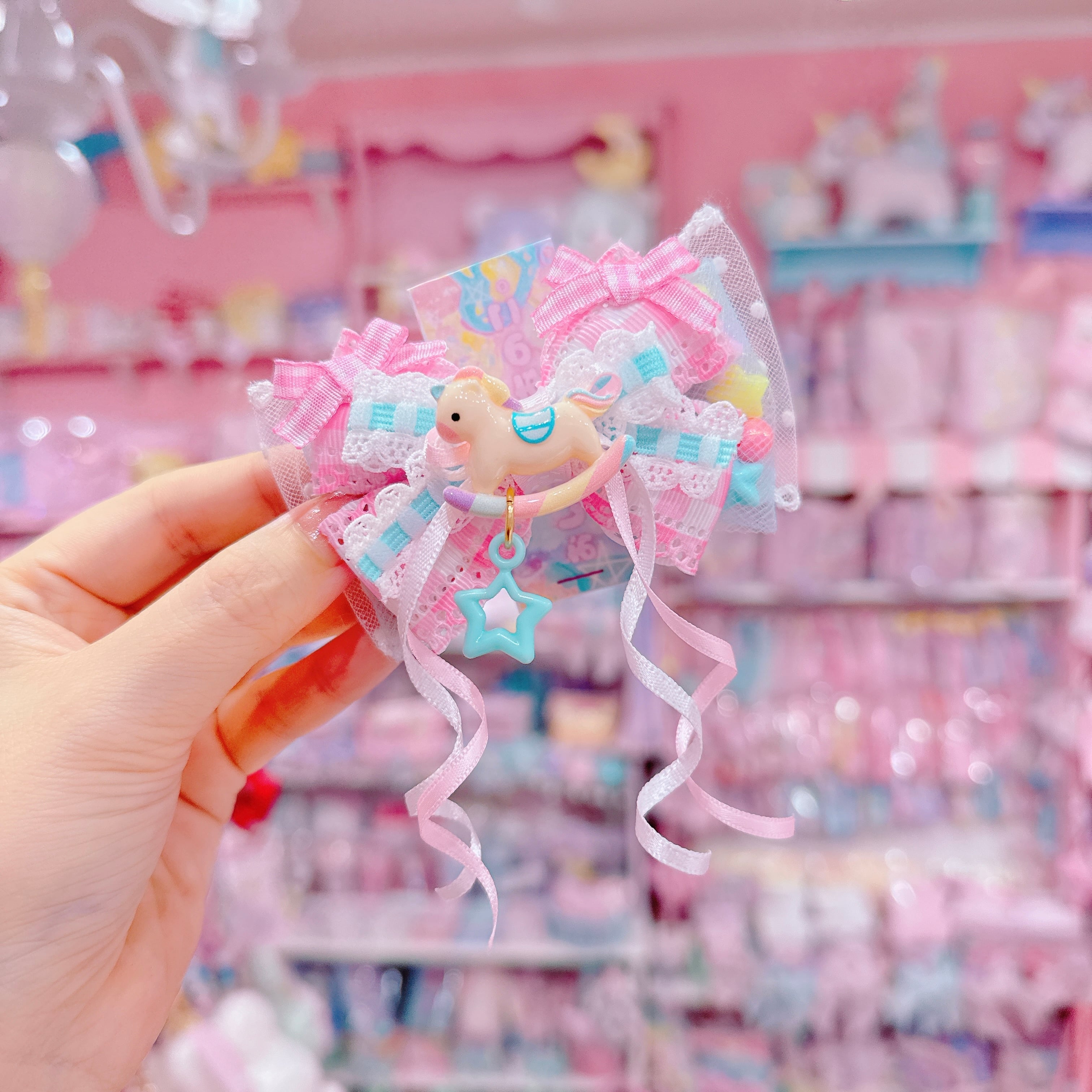 【P6】11-11ユニコーンヘアクリップ