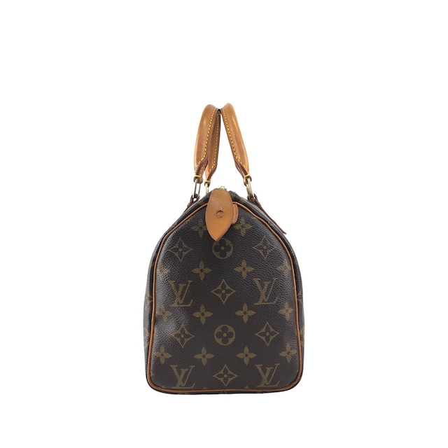 LOUIS VUITTON ルイヴィトン モノグラム ハンドバッグ ブラウン PVC レザー スピーディ25 ミニボストン vintage ヴィンテージ オールド szn2aw