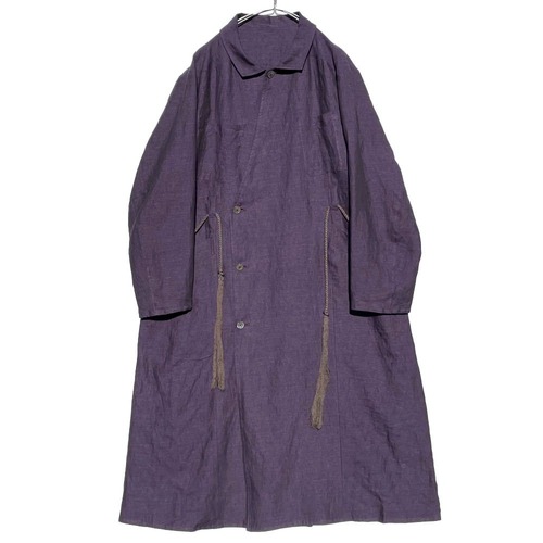 ALVISTA bespoke linen dungaree apron work coat
