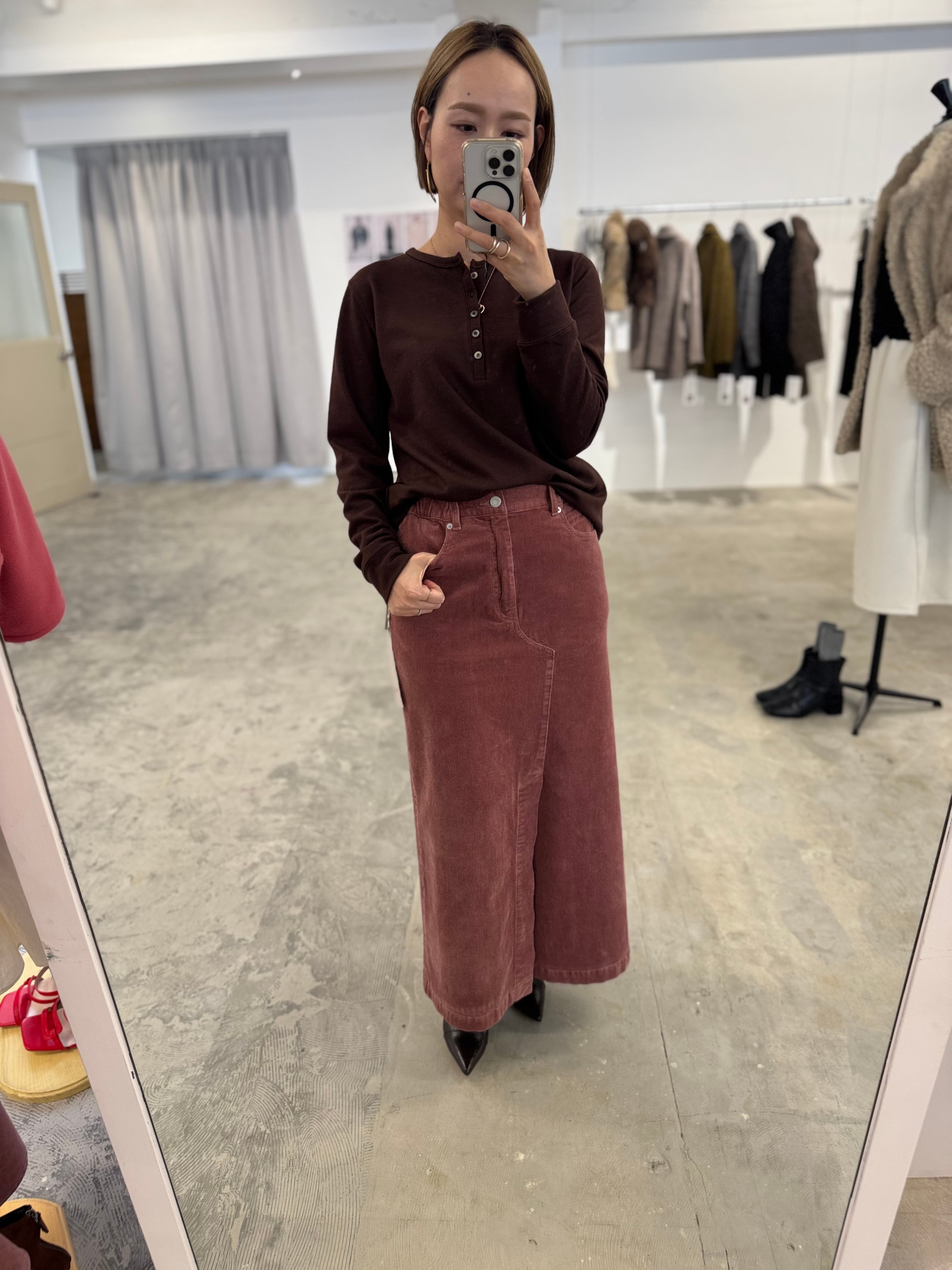 【LEMELANGE】ストレッチコーデュロイスカート 8553302