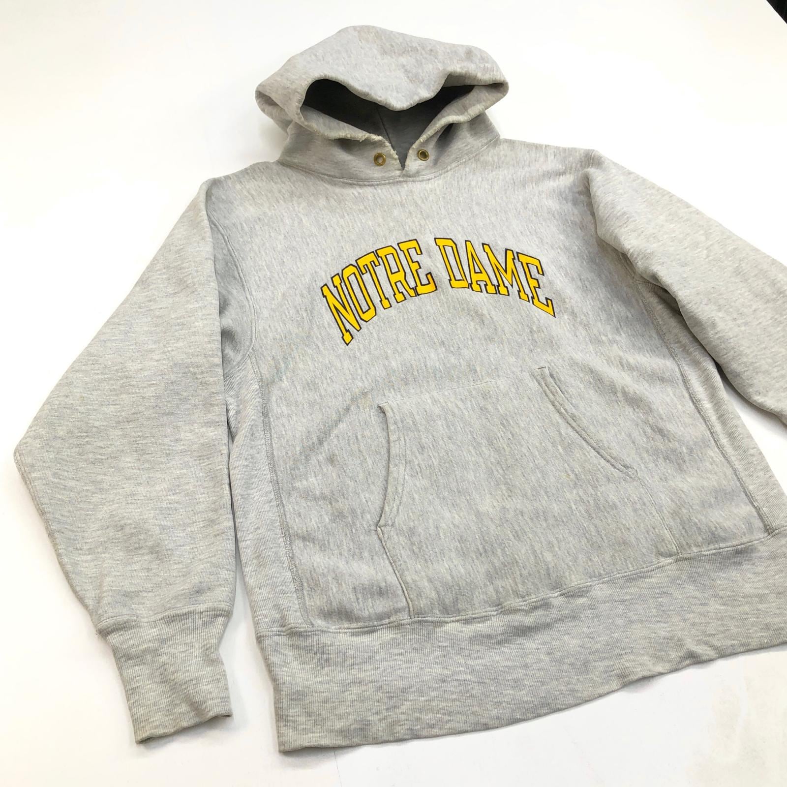 90s USA製 リバースウィーブパーカー ノートルダム ネイビー 刺繍タグXL 90s USA製 リバースウィーブパーカー ノートルダム ネイビー 刺繍タグ