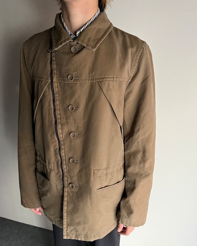 【ato】cotton moleskin double riders jacket