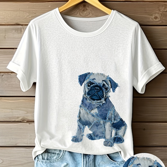 T-shirt  -collage print-  2colors     　　t228