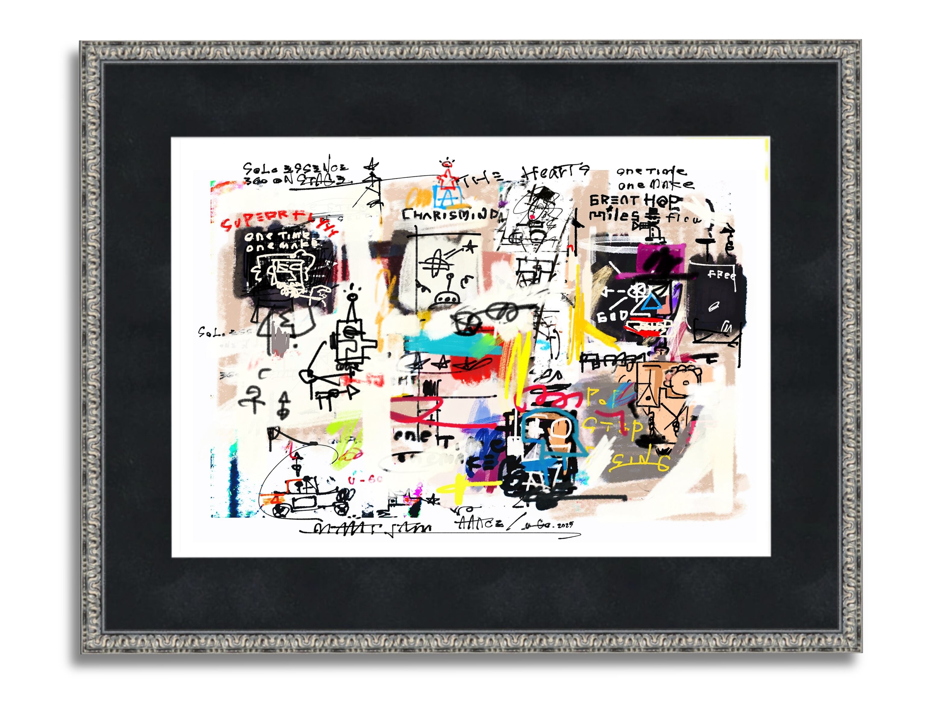 A3ﾌﾚｰﾑ込み「U-GO THE ARTWORK」ｸﾞﾗﾌｨﾃｨ 絵画 | U-GO THE ARTWORK