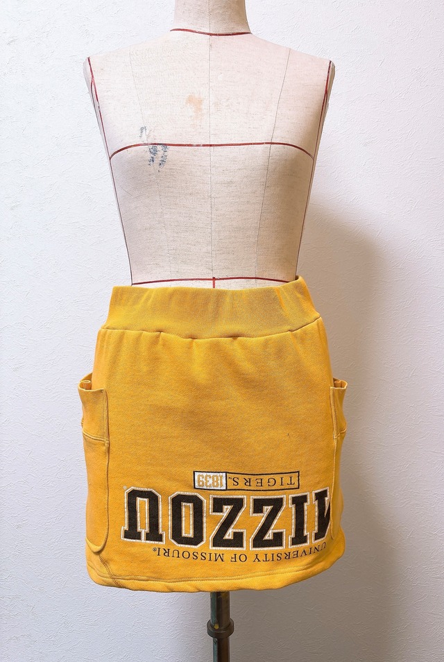 Remade sweatshirt skirt