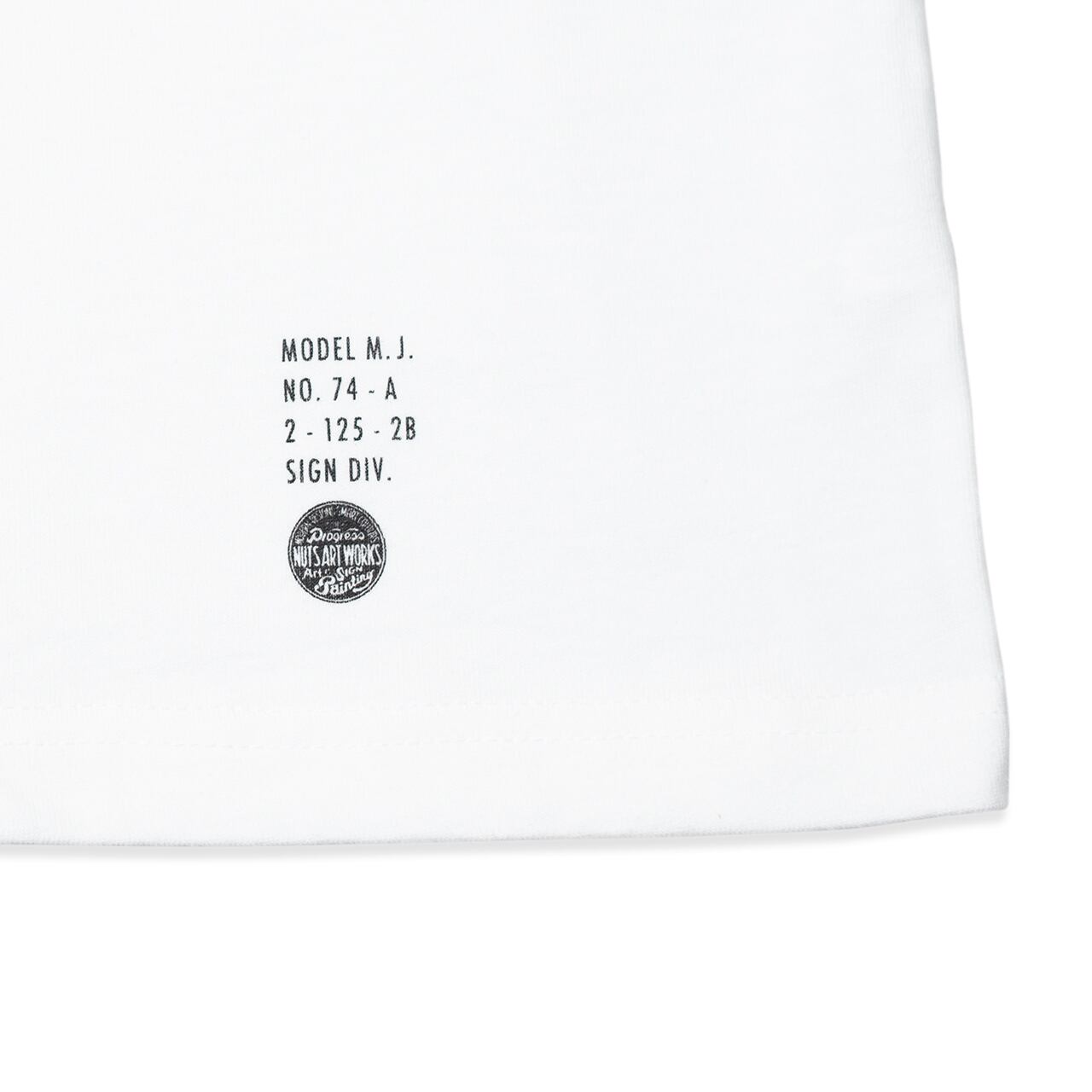 NUTS ART WORKS × TSY Tシャツ ホワイト 山田刺青専門店 Time Inc NUTS ART WORKS Tシャツ TEE-SS10 | nutsartworks