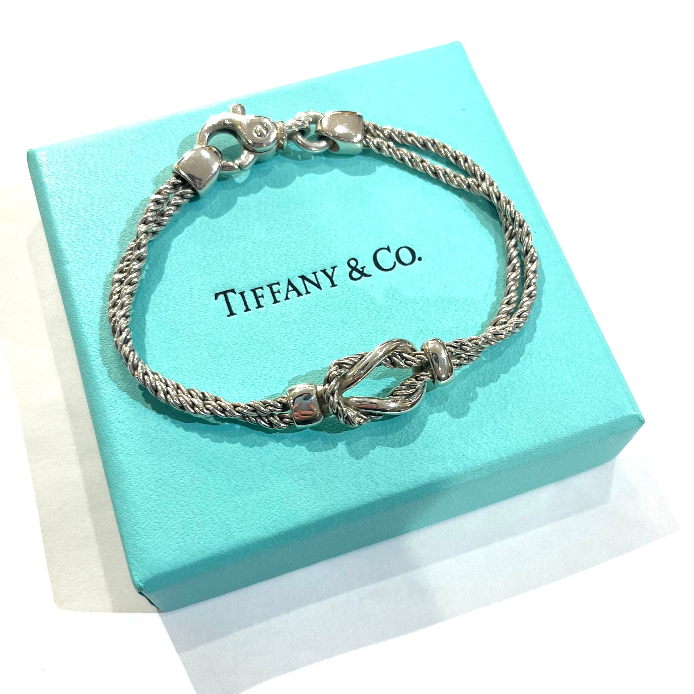 希少【TIFFANY&CO.】 2162 ティファニー アンドコーダブルロープ