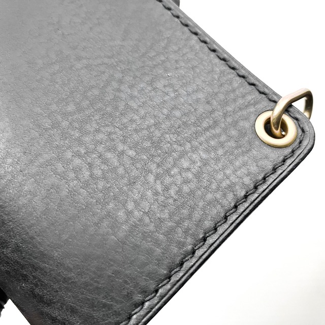 [BLACK INSIDE] ITALIAN CLASSIC PULL UP/トラッカーウォレット