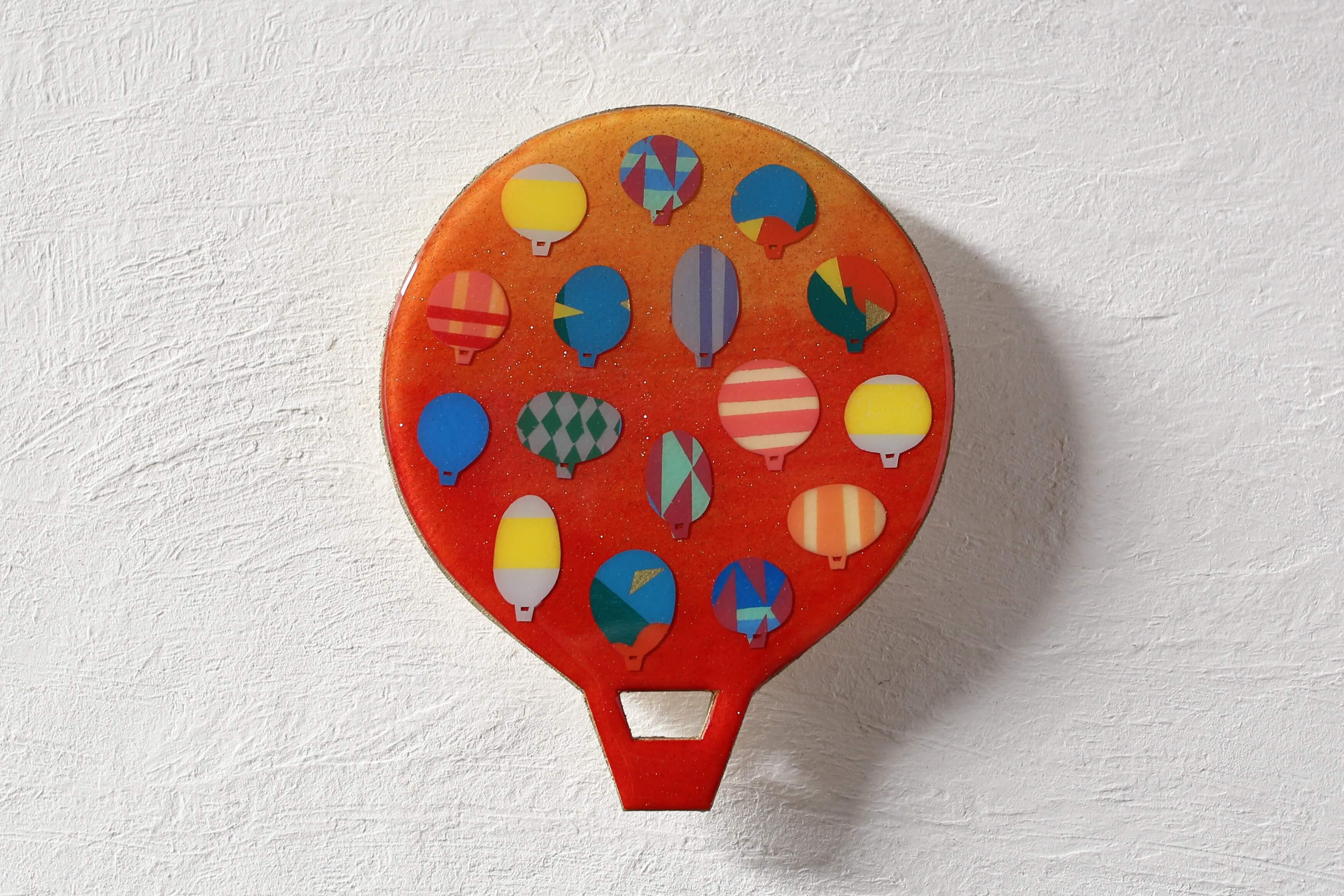 壁掛けオブジェ「ききゅう 011」オレンジ M-038