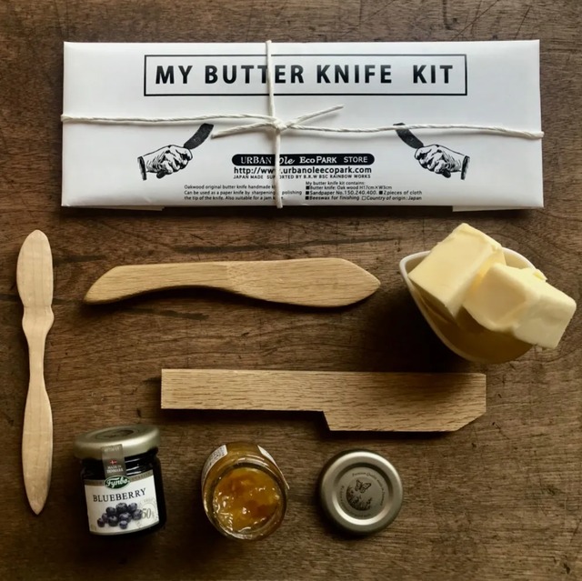 バターナイフを手作りできるキット　BUTTER KNIFE WHITTLING DIY KIT