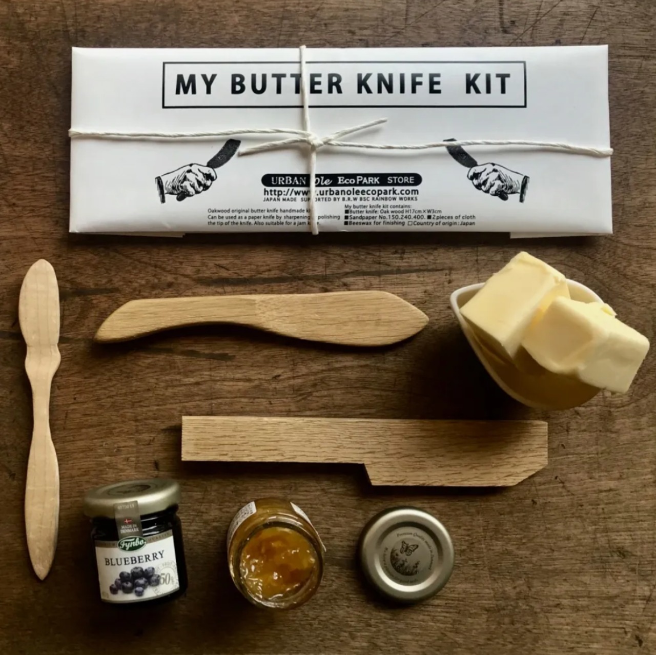 バターナイフを手作りできるキット BUTTER KNIFE WHITTLING DIY KIT