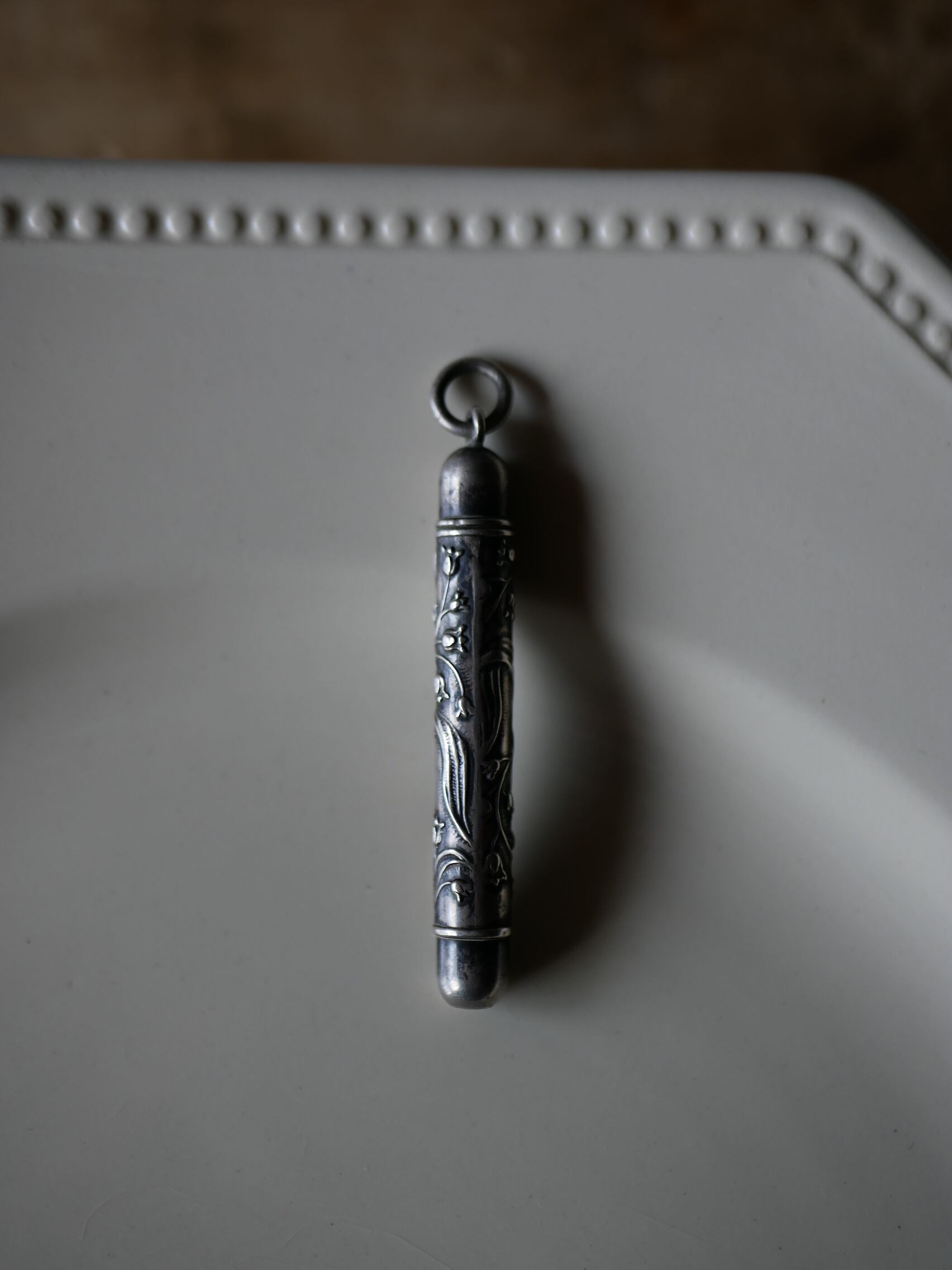 純銀 クレヨン 鈴蘭 すずらん スズラン フランスアンティーク