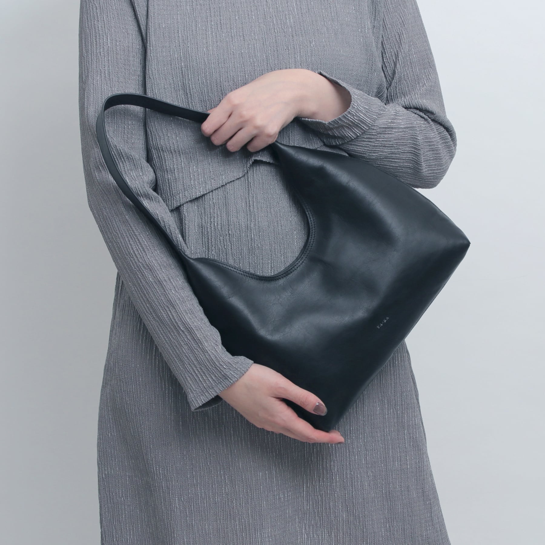 real leather round design one handle bag [wam3] / Y2401FRB27