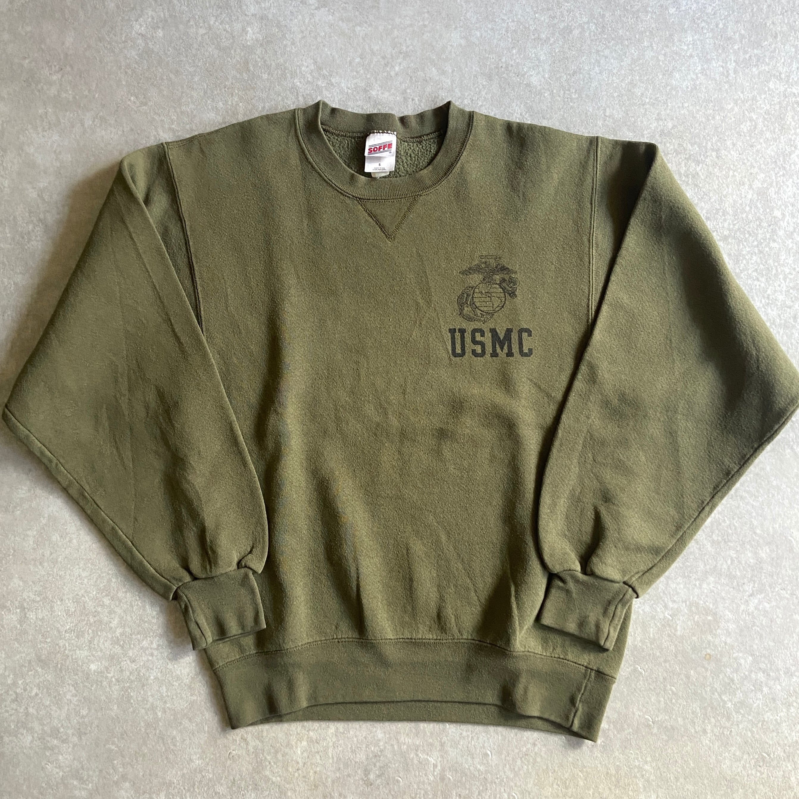 1990s U.S.MC Sweatshirt S Made in USA G379