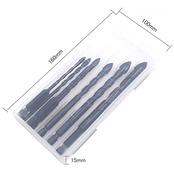 YFFSFDC コンクリート ドリル ビット 六角軸穴あけドリル ガラスドリルビット 7個入り 超硬刃ドリルビット ガラス 陶器 タイル 鋳物の穴あけ用 3mm 4mm 5mm 6mm 8mm 10mm 12mm ブラック