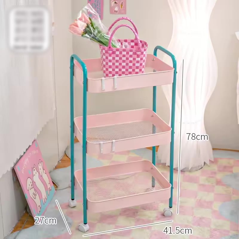3段キャスター付き収納ワゴン｜2色展開 | moncoffret